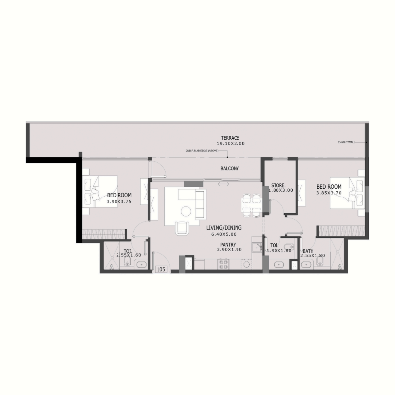 2 Bedrooms