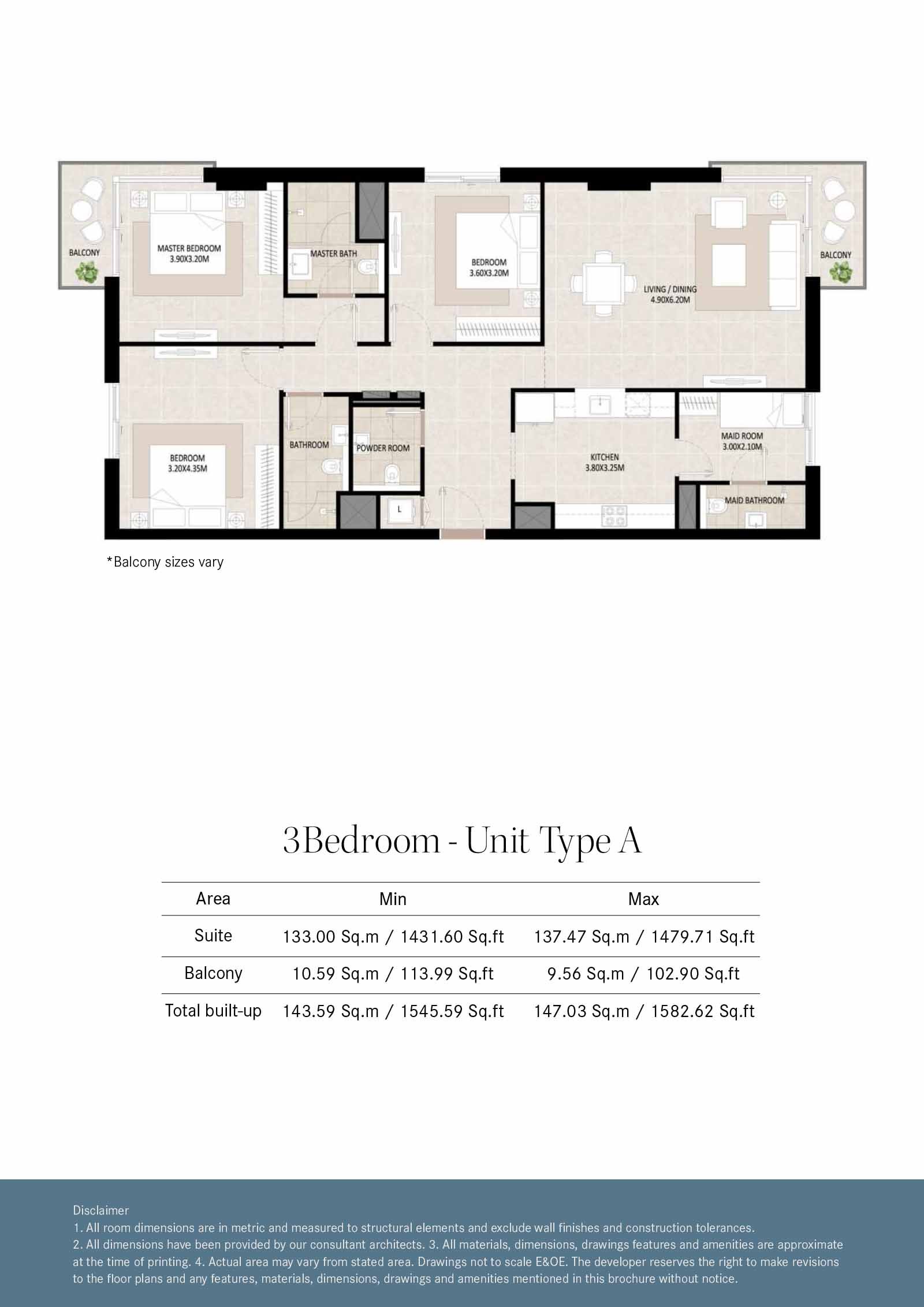 3 Bedrooms