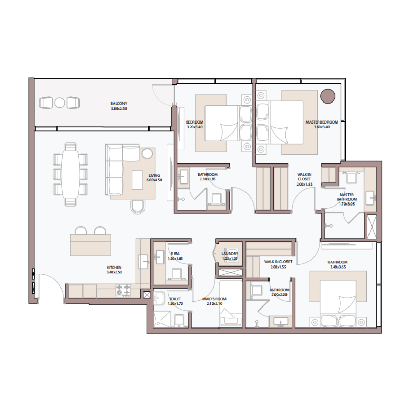 3 Bedrooms