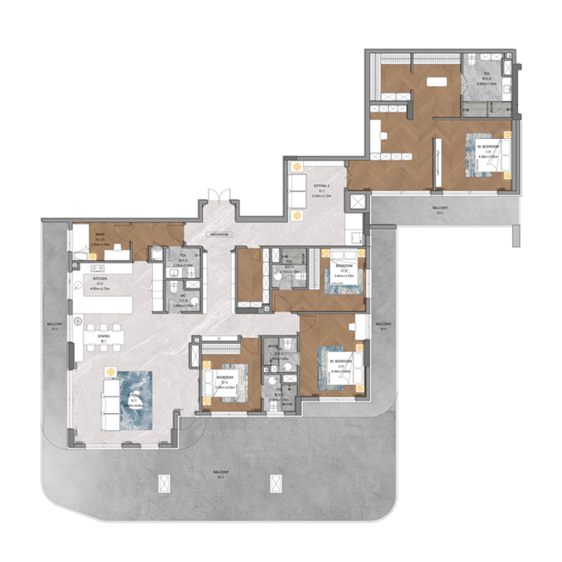 4 Bedrooms