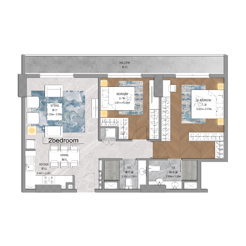2 Bedrooms