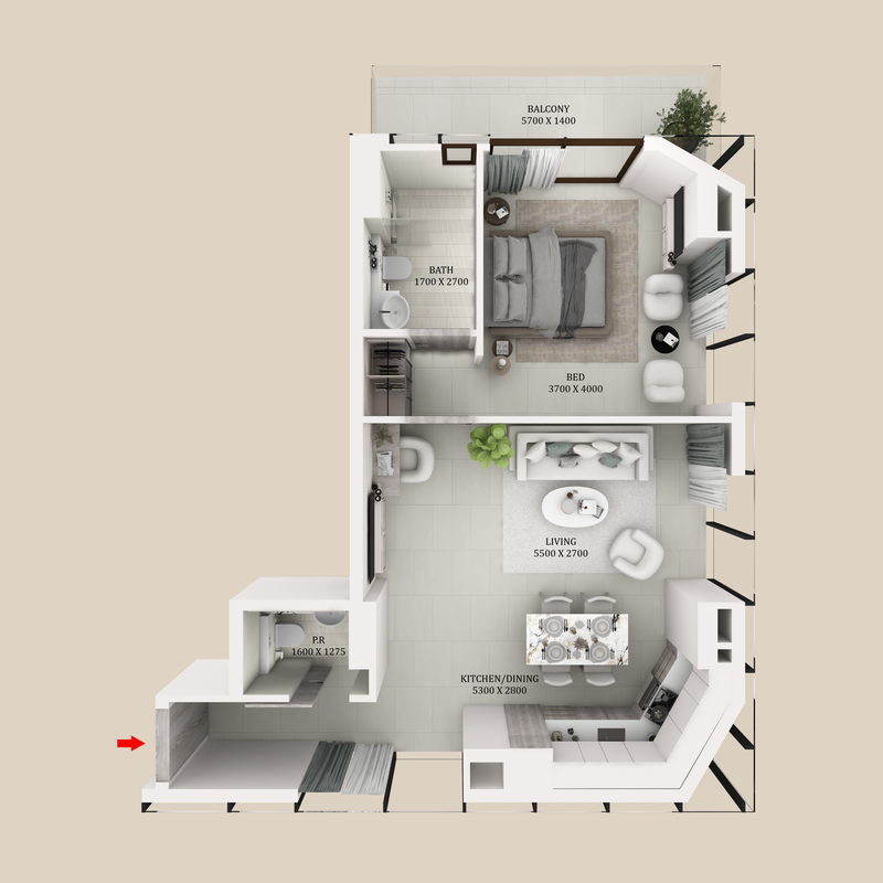 1 Bedroom