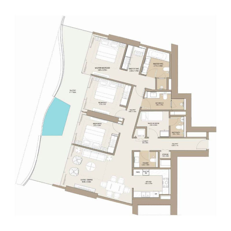 3 Bedrooms