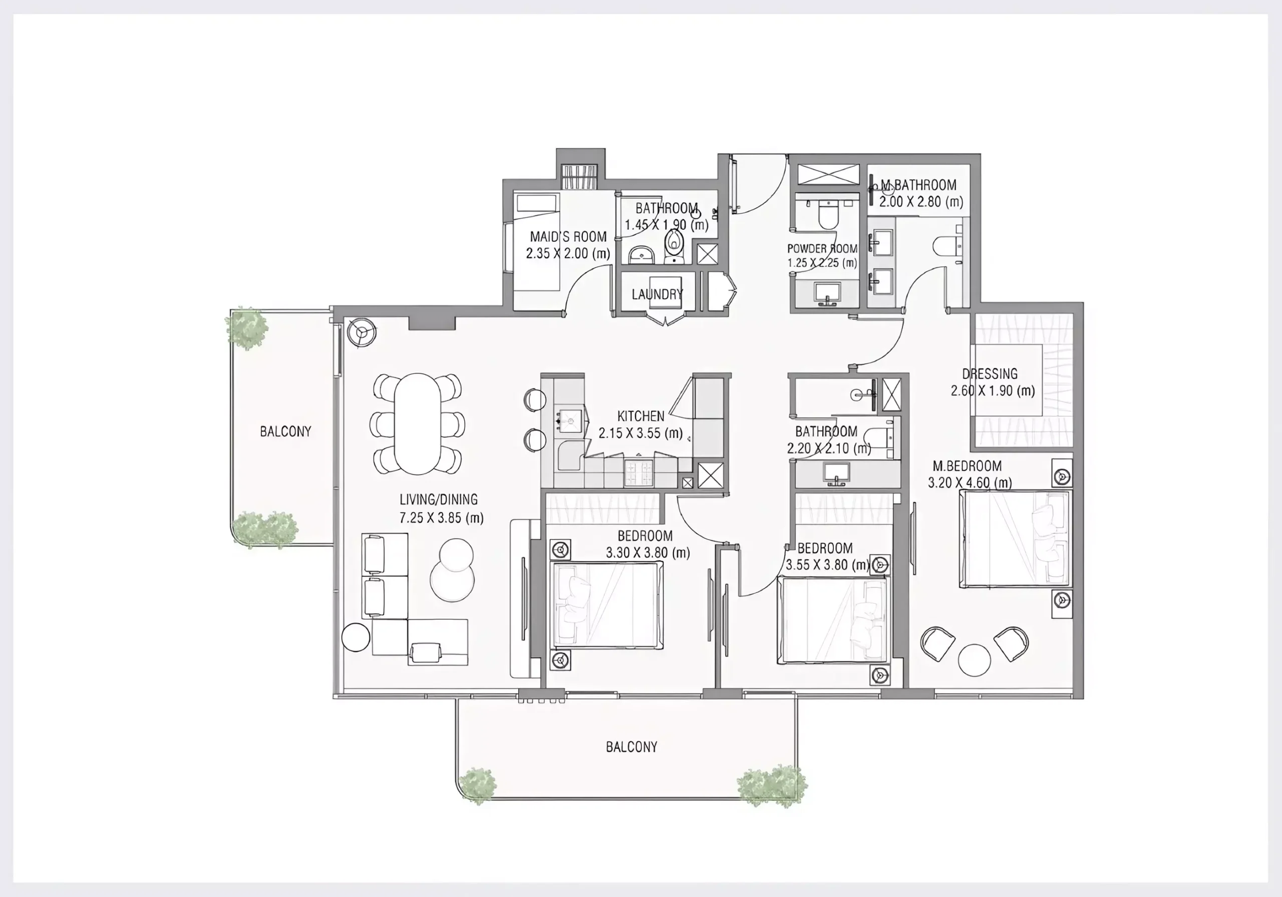3 Bedrooms