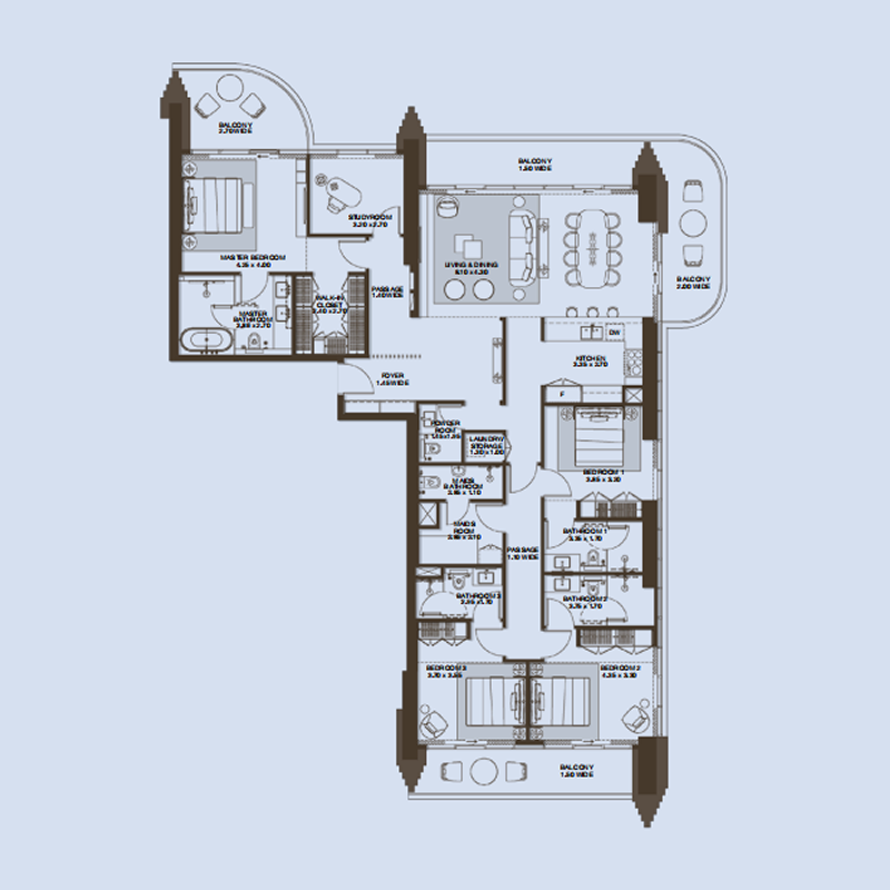4 Bedrooms