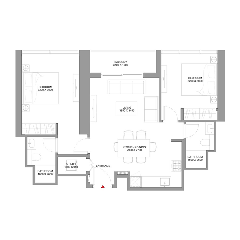 2 Bedrooms