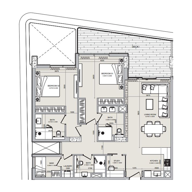 2 Bedrooms