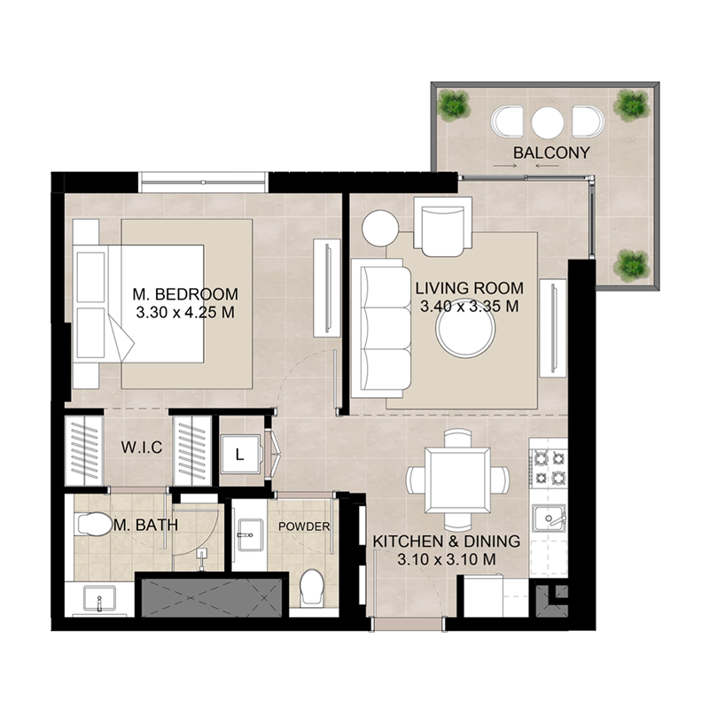 1 Bedroom