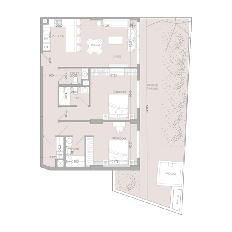 2 Bedrooms