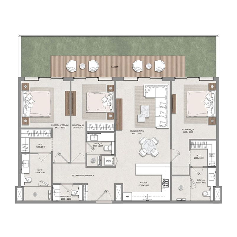 3 Bedrooms