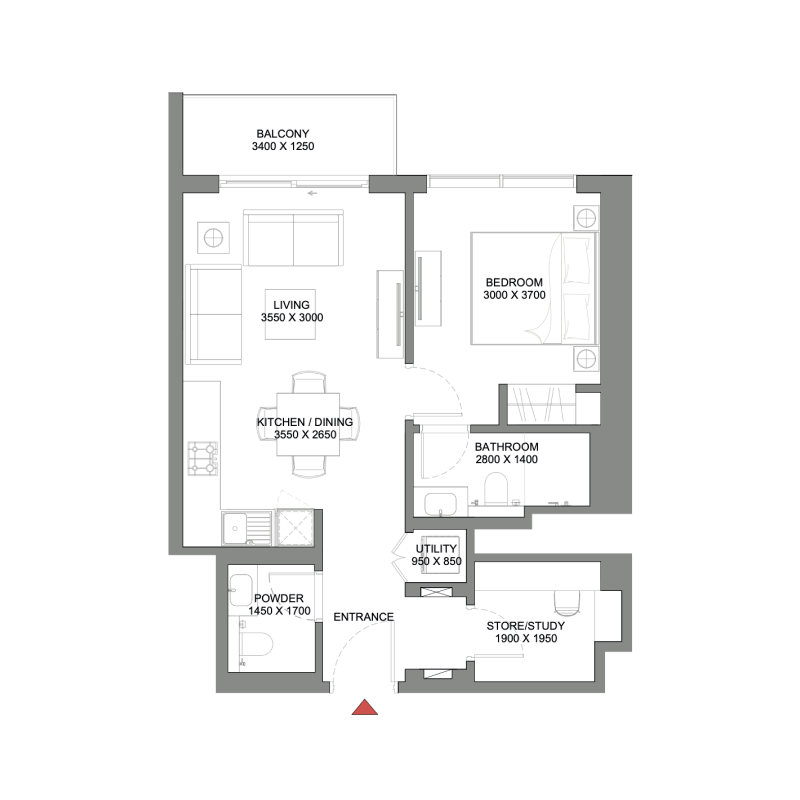 2 Bedrooms