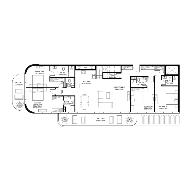4 Bedrooms