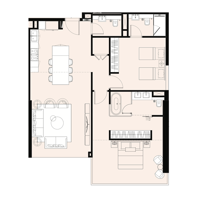 2 Bedrooms