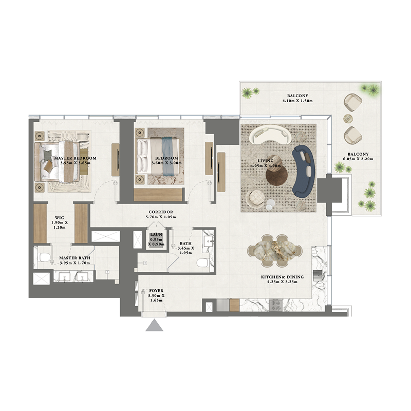 2 Bedrooms