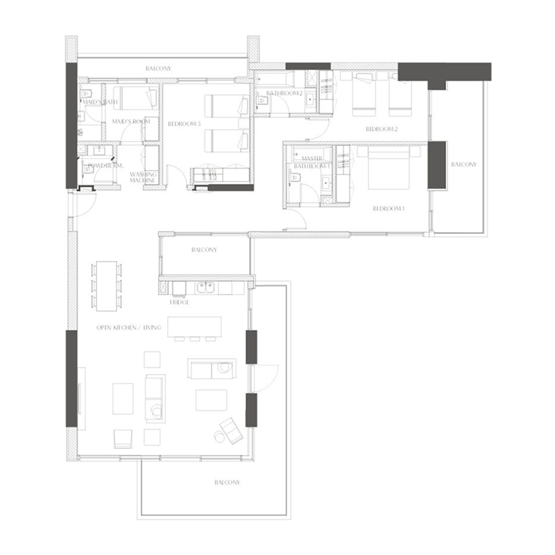 3 Bedrooms