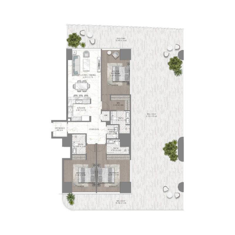 3 Bedrooms