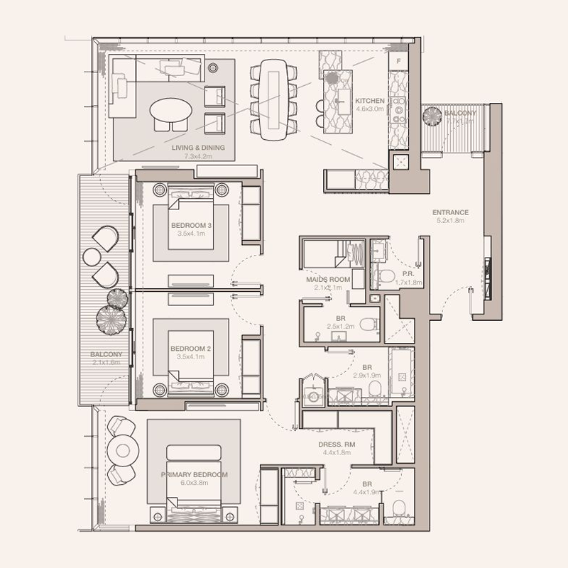 3 Bedrooms