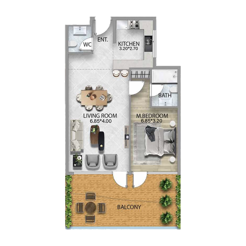 1 Bedroom