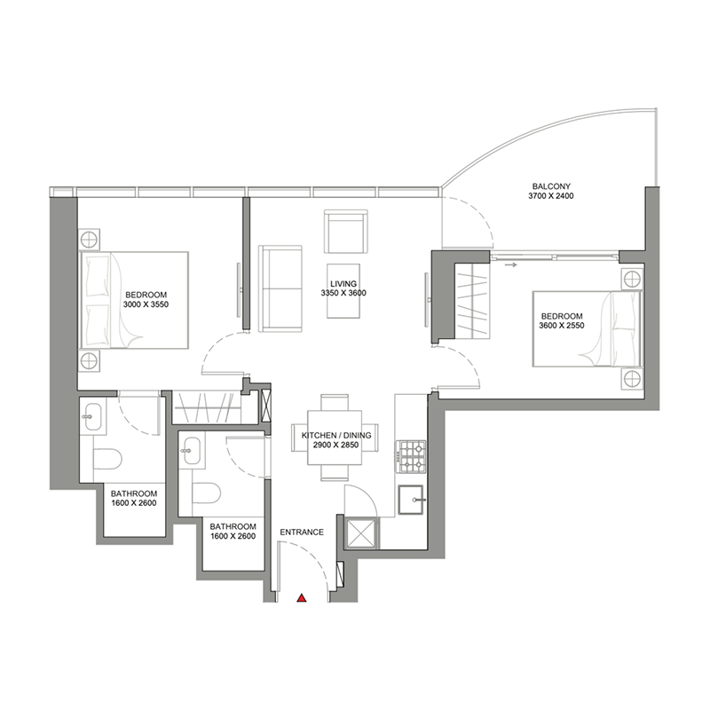 2 Bedrooms