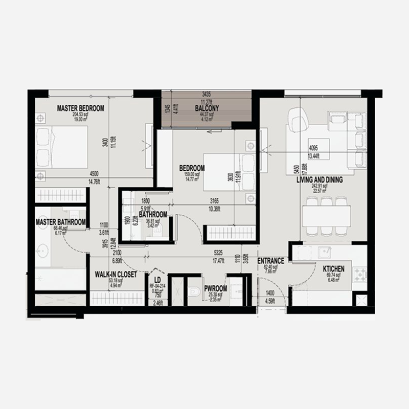 2 Bedrooms