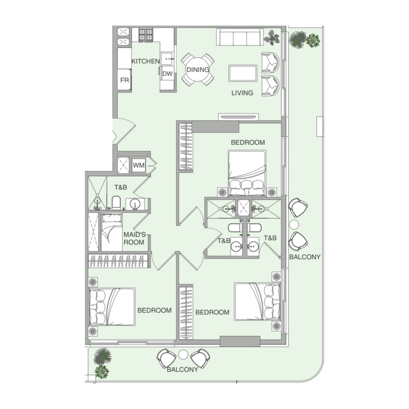 3 Bedrooms