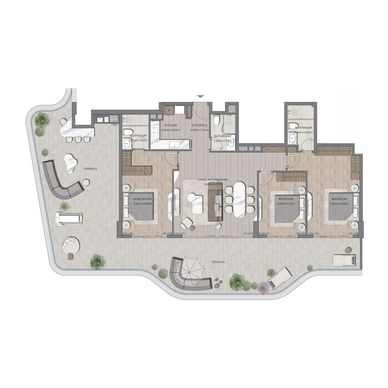3 Bedrooms