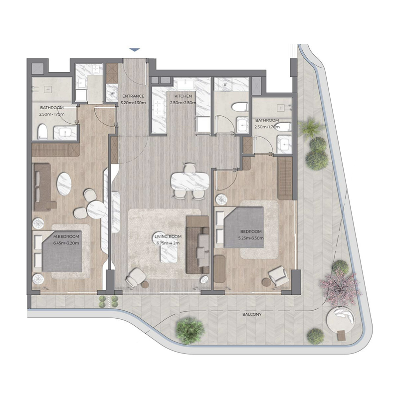 2 Bedrooms