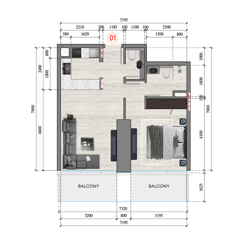 1 Bedroom