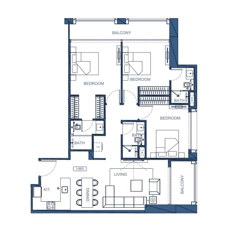 3 Bedrooms