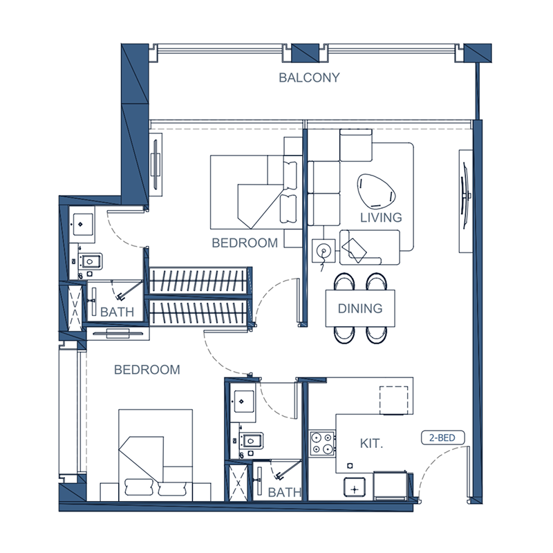 2 Bedrooms