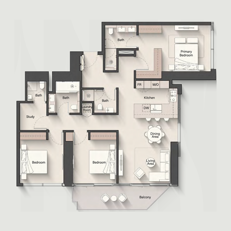 3 Bedrooms