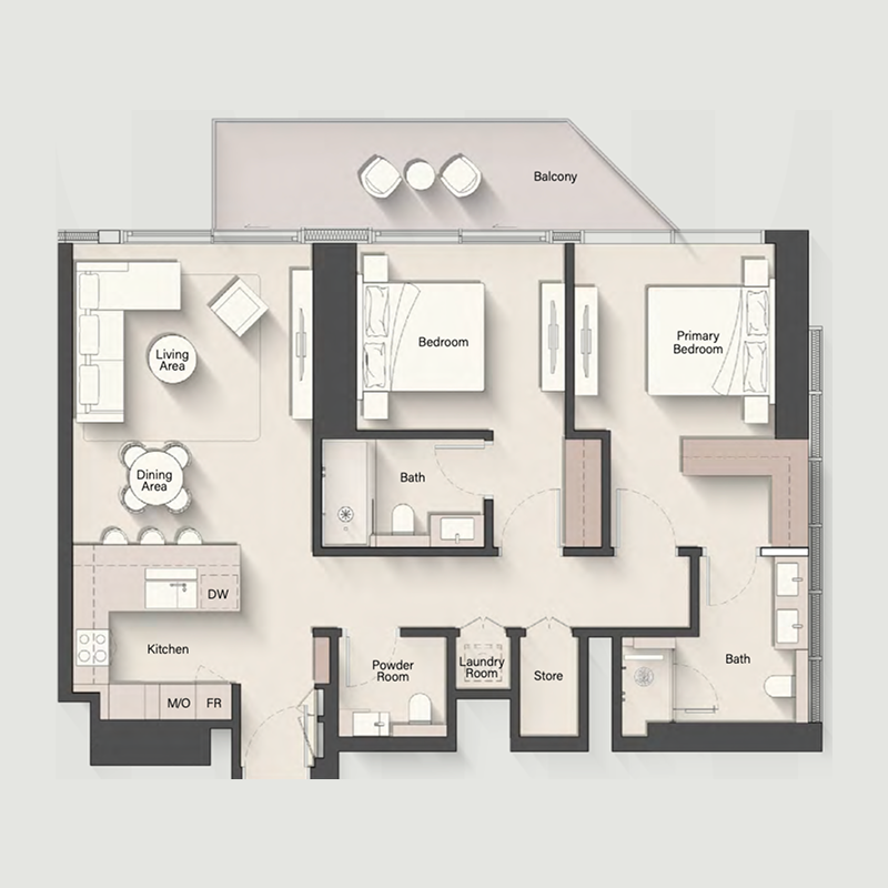 2 Bedrooms