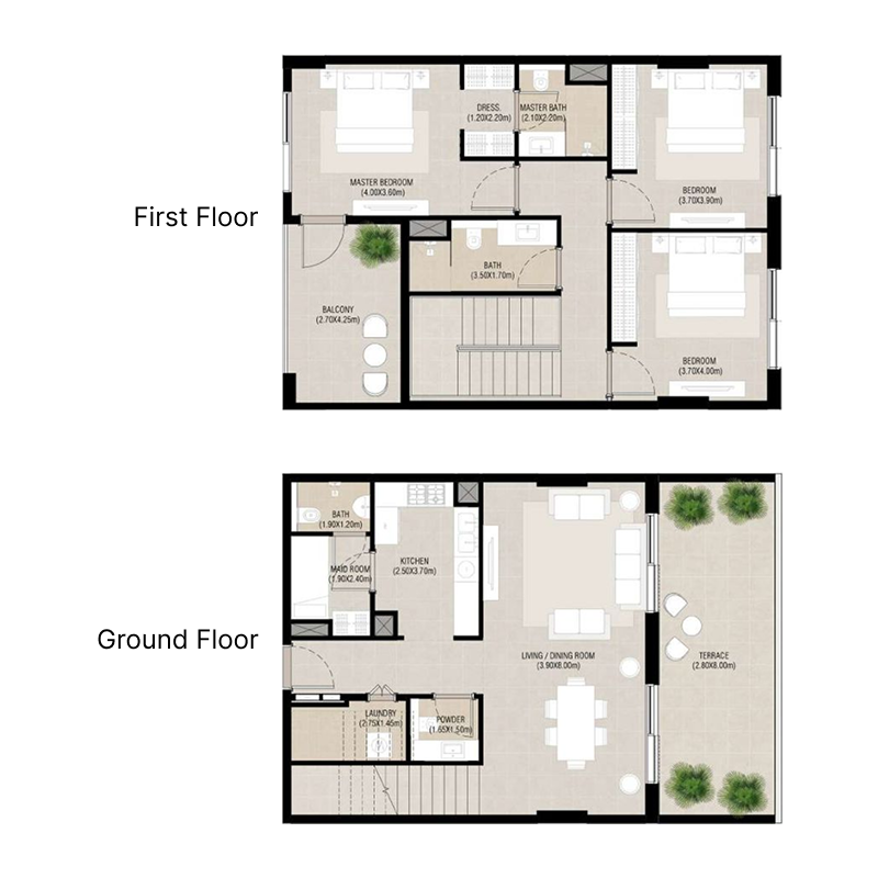 3 Bedrooms