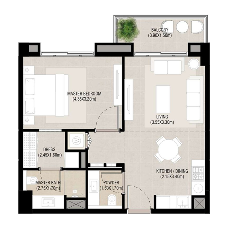 1 Bedroom