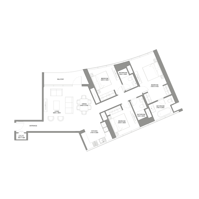 3 Bedrooms