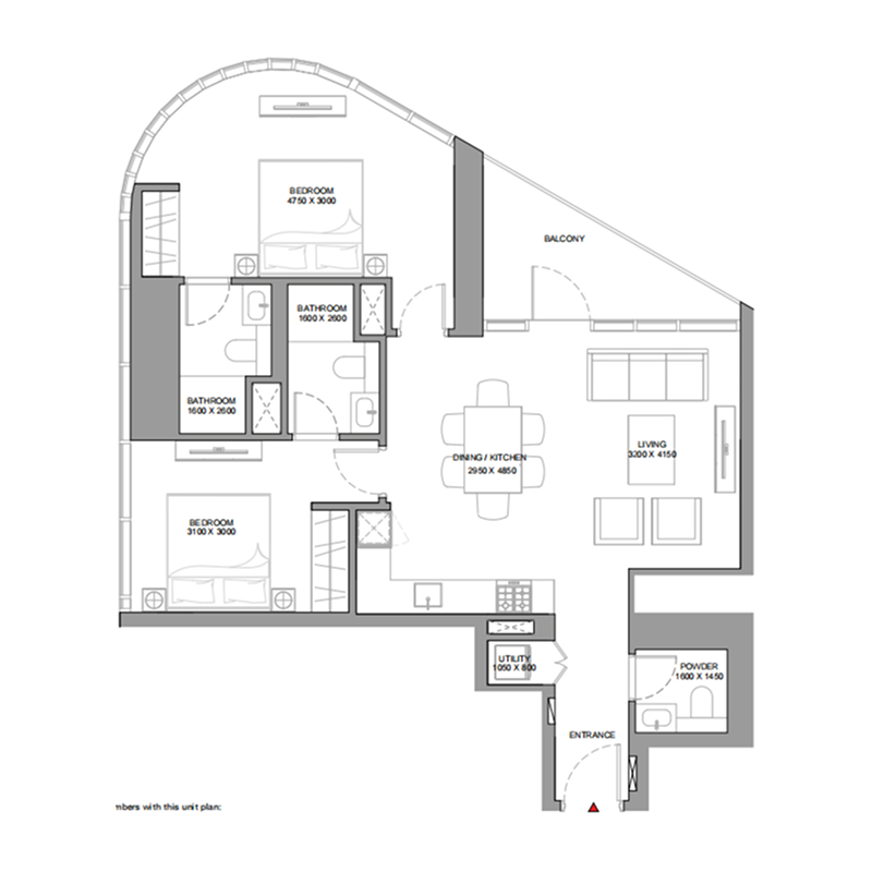 2 Bedrooms
