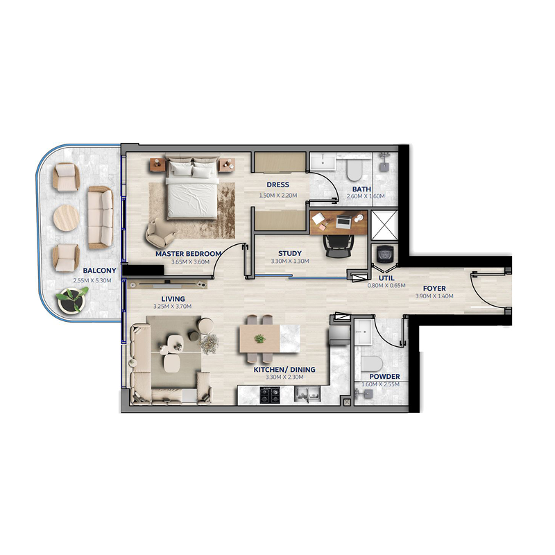 2 Bedrooms