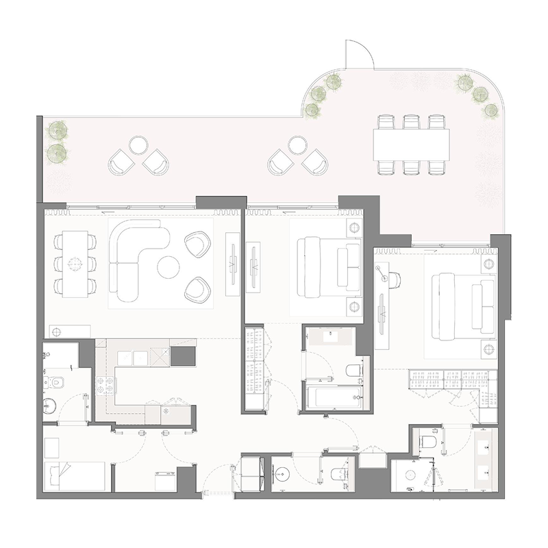 2 Bedrooms