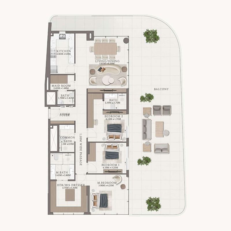 3 Bedrooms