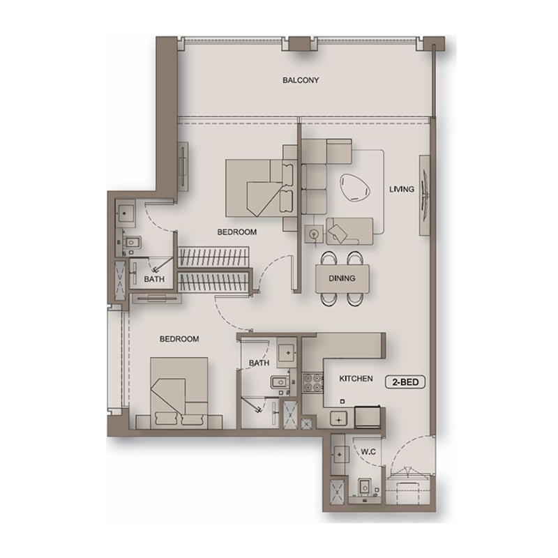 2 Bedrooms