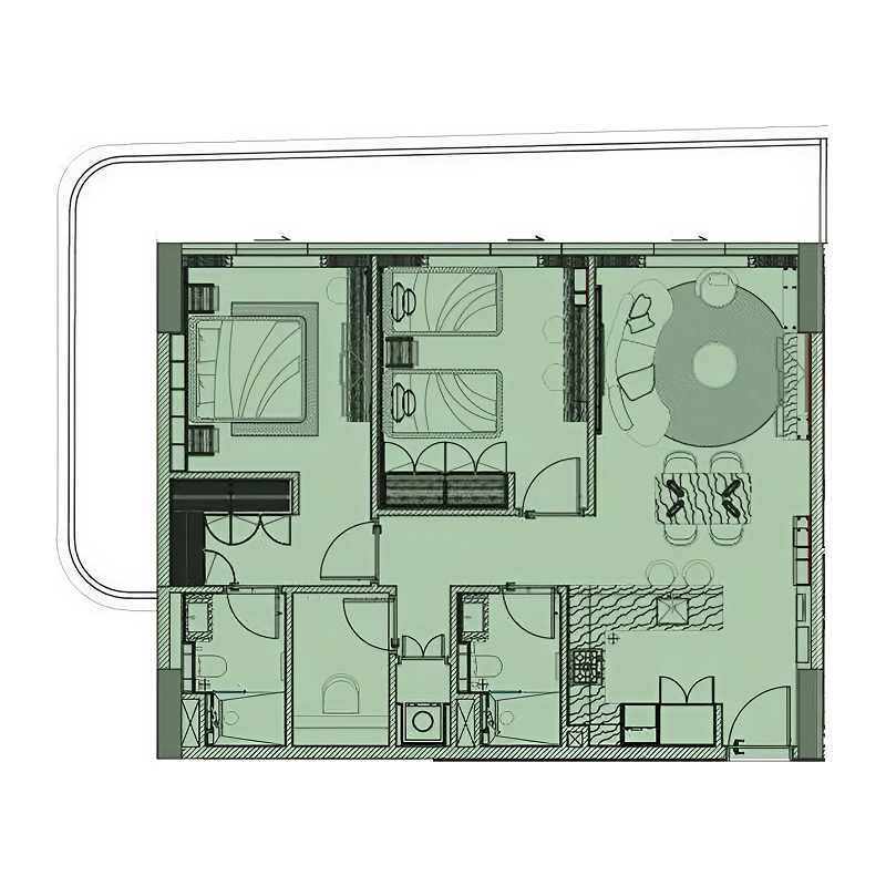 2 Bedrooms