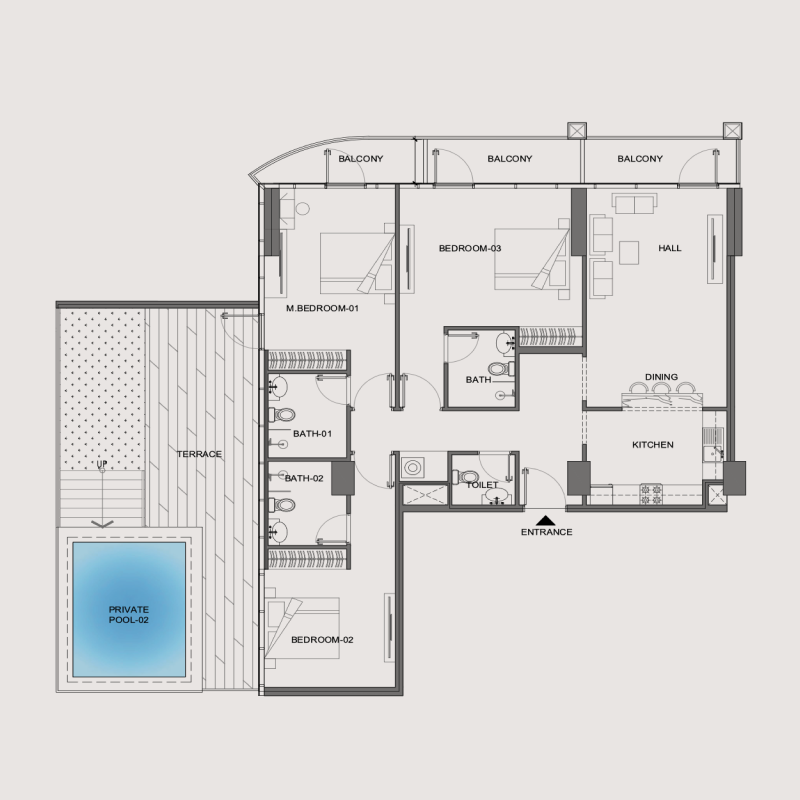 3 Bedrooms