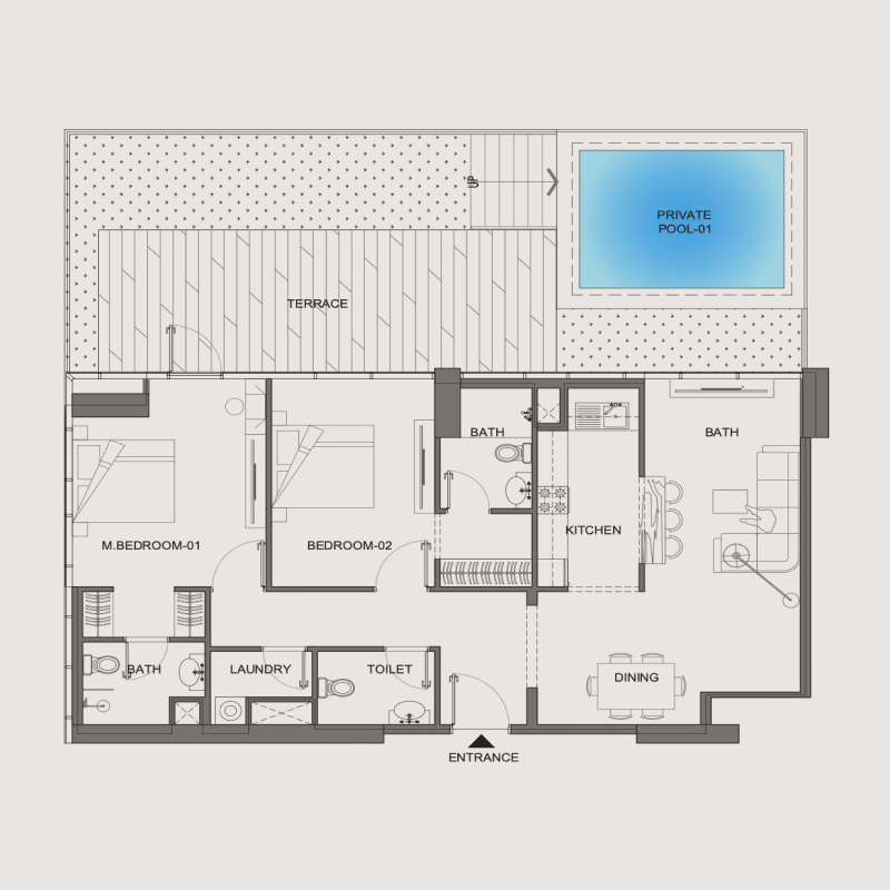 2 Bedrooms