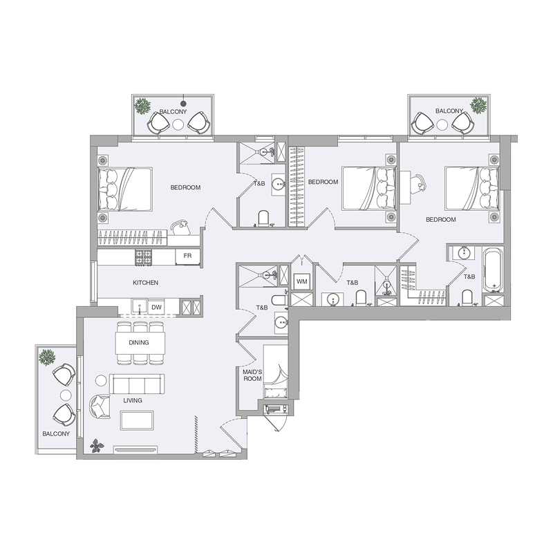 3 Bedrooms