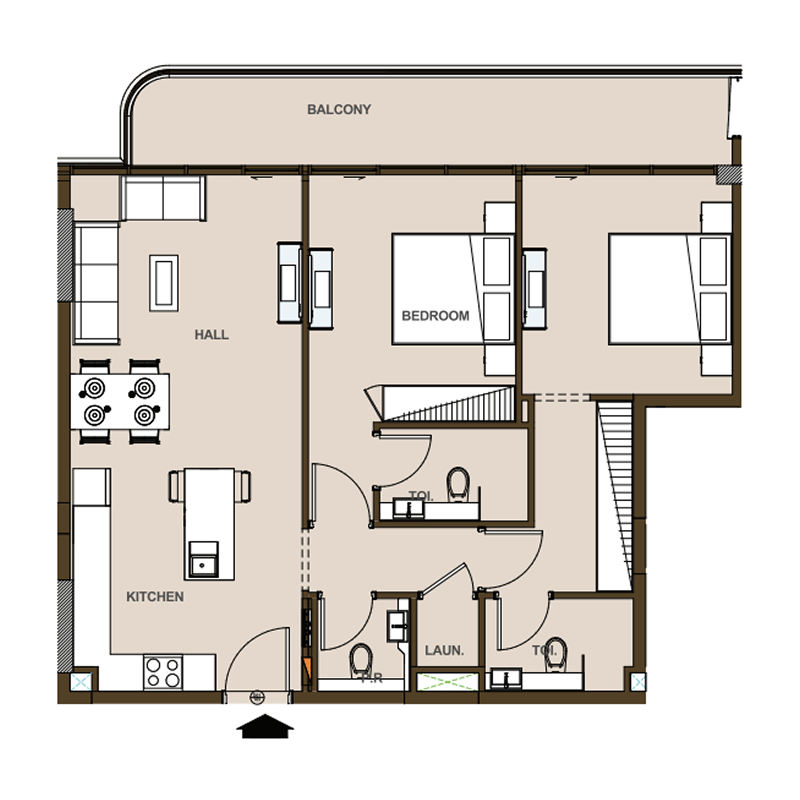 2 Bedrooms