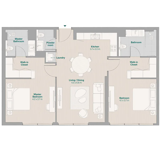2 Bedrooms