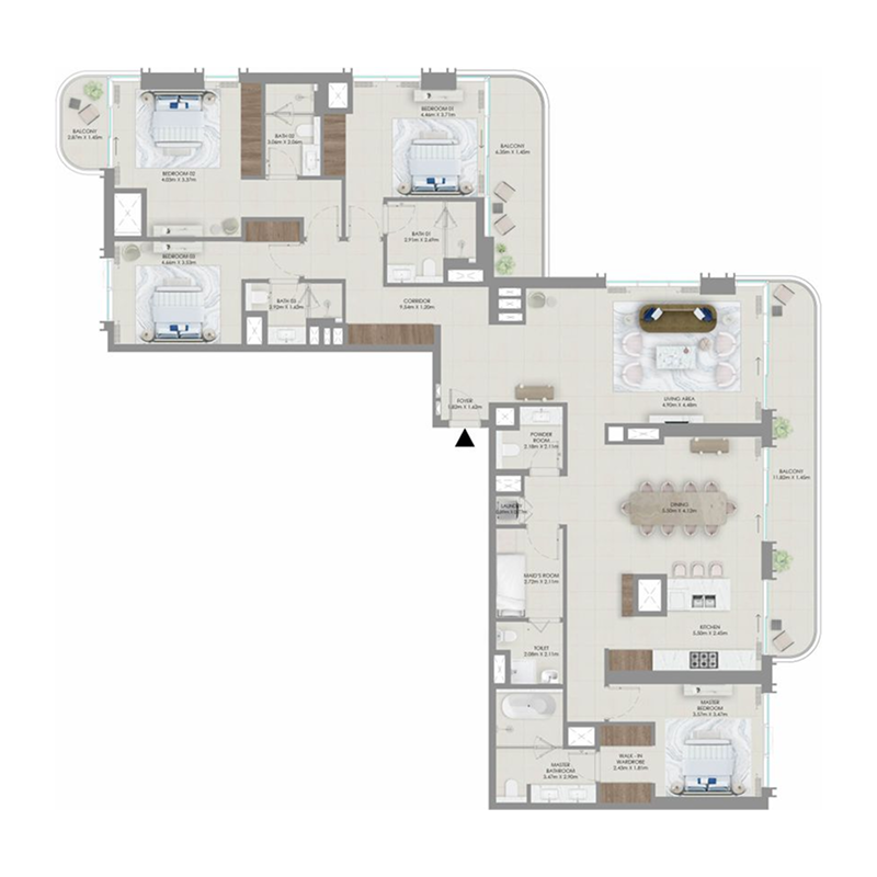 4 Bedrooms