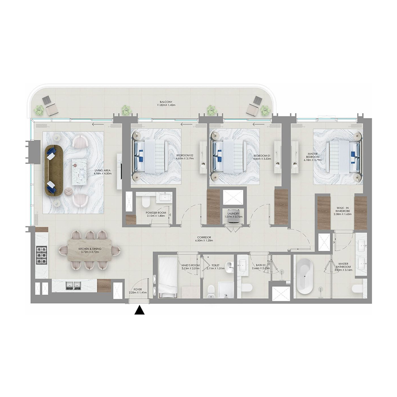 3 Bedrooms