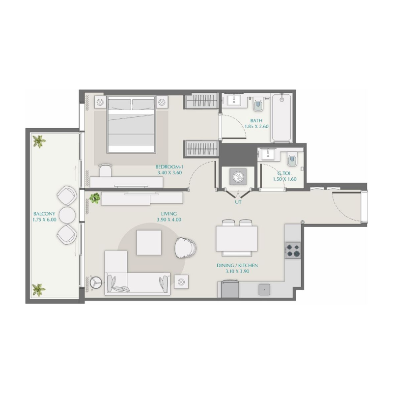 1 Bedroom
