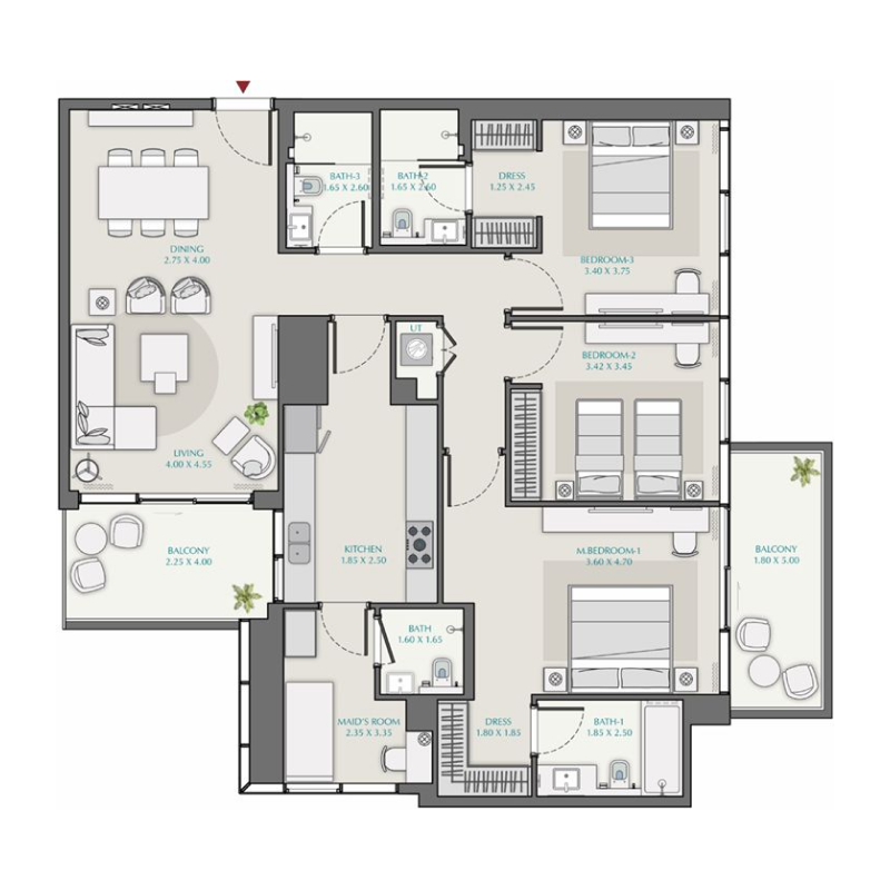 3 Bedrooms